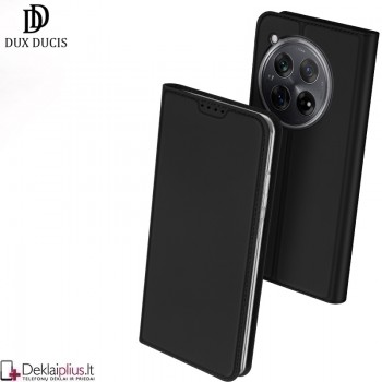 Dux Ducis Skin Pro dirbtinės odos dėklas - juodas (Oneplus 12 5G)